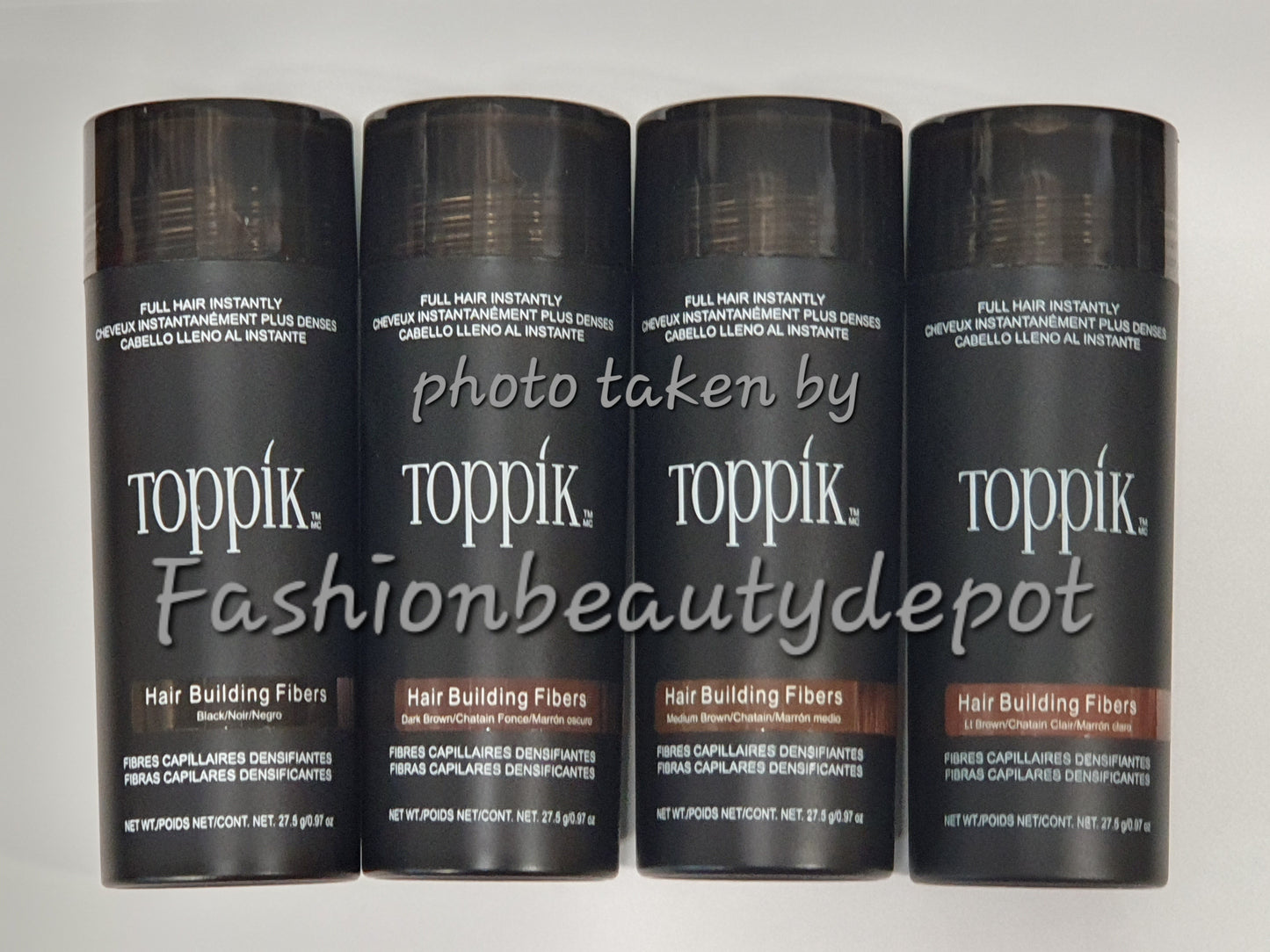 2 x TOPPIK Hair Building Fiber *Choose Your Color* 27.5g 0.97oz FASHIONBEAUTYDEPOT Pack of 2