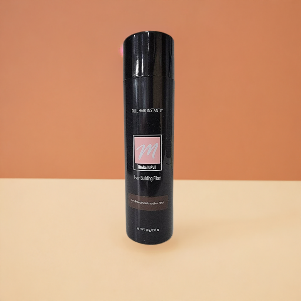 MAKEITFULL PREMIUM better than TOPPIK black dark Brown Hair Building Fibers
