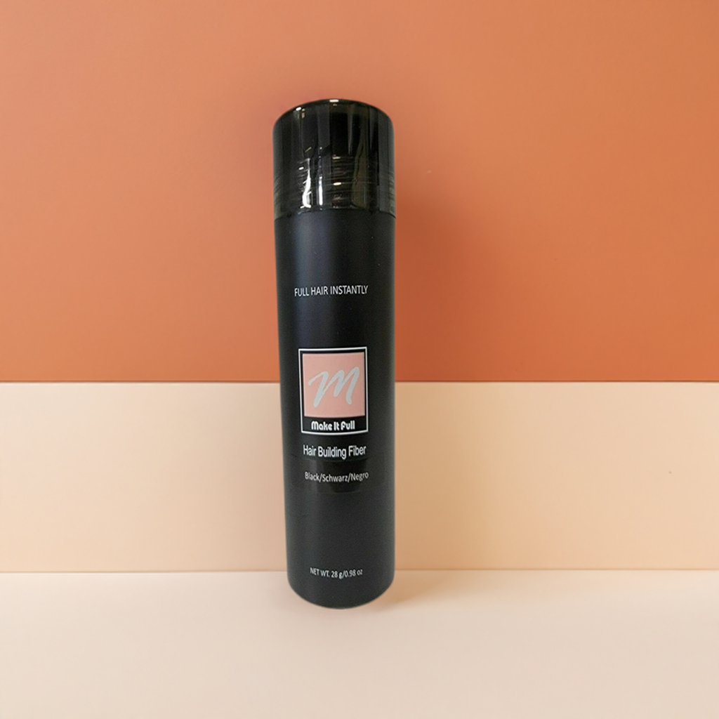 MAKEITFULL PREMIUM better than TOPPIK black dark Brown Hair Building Fibers
