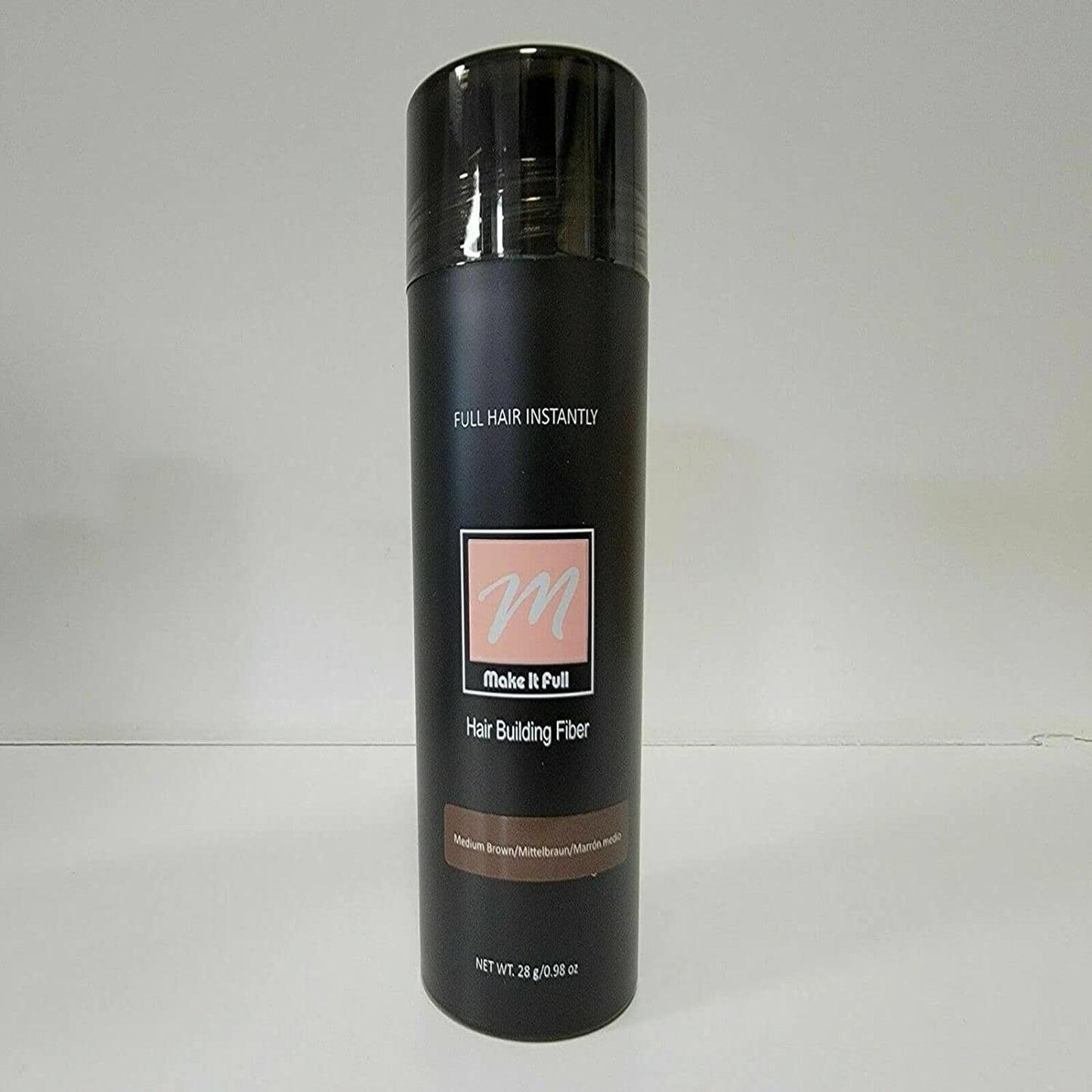 MAKEITFULL PREMIUM better than TOPPIK black dark Brown Hair Building Fibers