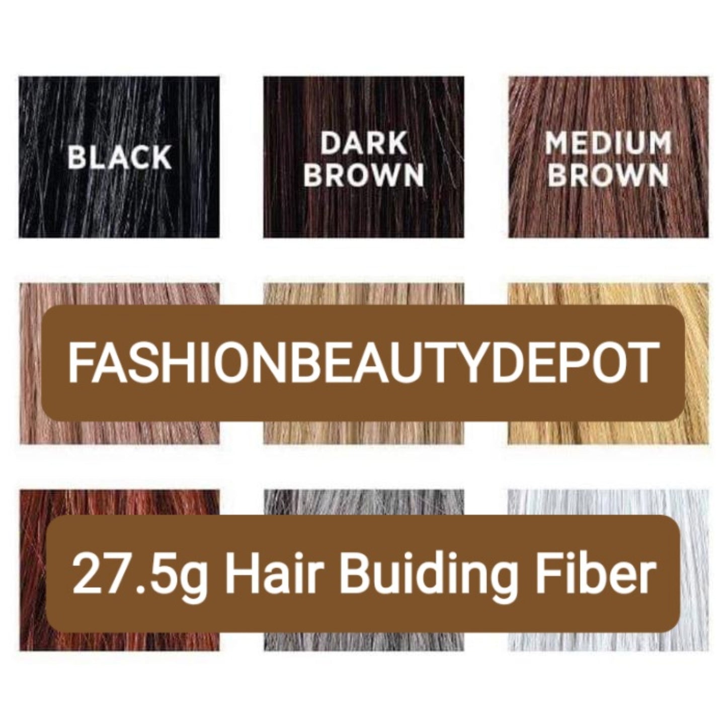 5 x TOPPIK Hair Building Fiber *Choose Your Color* 27.5g 0.97oz FASHIONBEAUTYDEPOT Pack of 5